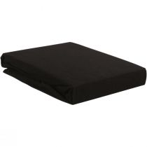 Hoeslaken Jersey Black 80/90x200/220
